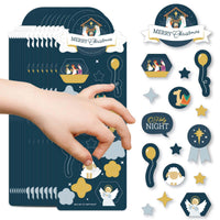 Holy Nativity - Manger Scene Religious Christmas Favor Kids Stickers - 16 Sheets - 256 Stickers