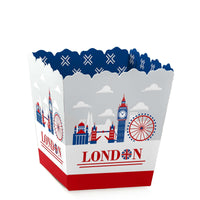 Cheerio, London - Party Mini Favor Boxes - British UK Party Treat Candy Boxes - Set of 12