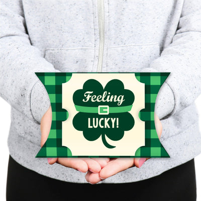 St. Patrick's Day - Favor Gift Boxes - Saint Patty's Day Party Large Pillow Boxes - Set of 12