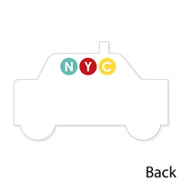NYC Cityscape - Shaped Thank You Cards - New York City Party Thank You Note Cards with Envelopes - Set of 12