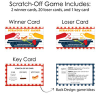 Fire Up the Grill - Summer BBQ Picnic Party Game Scratch Off Cards - 22 Count
