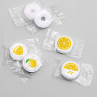 So Fresh - Lemon - Citrus Lemonade Party Round Candy Sticker Favors - Labels Fit Hershey's Kisses - 108 ct
