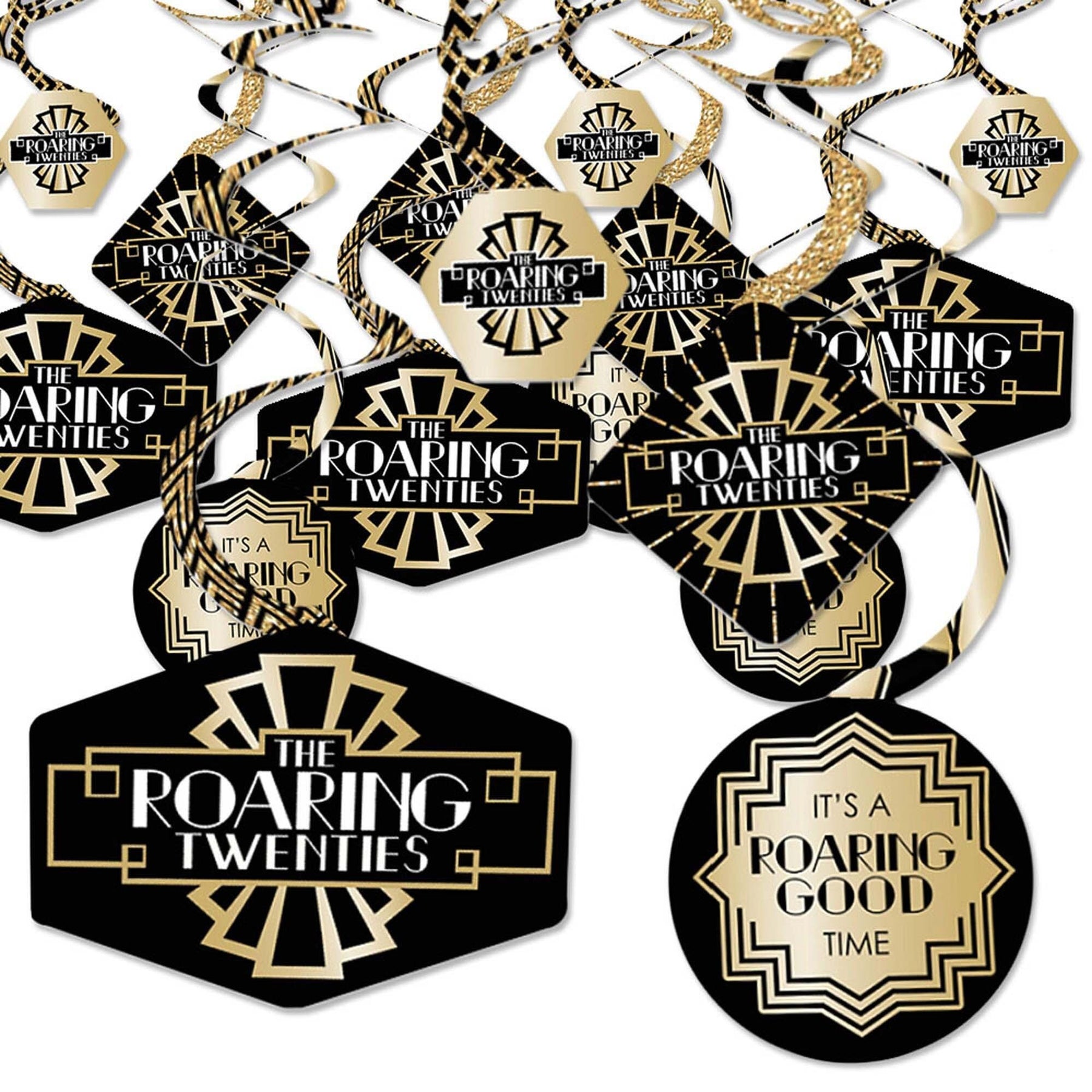 Roaring 20's - 1920s Art Deco Jazz Party Hanging Decor - Party