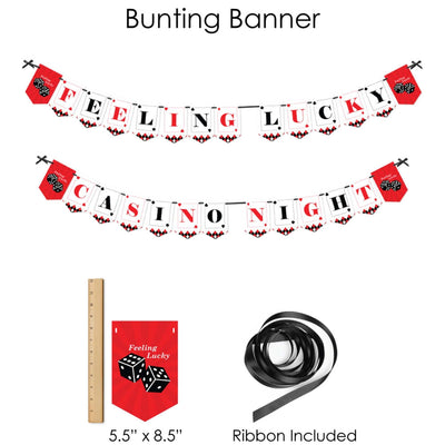 Las Vegas - Casino Party Supplies - Banner Decoration Kit - Fundle Bundle