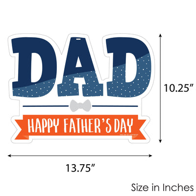 Happy Father's Day - Hanging Porch We Love Dad Party Outdoor Decorations - Front Door Decor - 1 Piece Sign