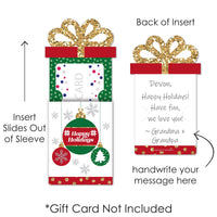 Ornaments - Holiday and Christmas Party Money and Gift Card Sleeves - Nifty Gifty Card Holders - Set of 8