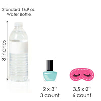 Spa Day - Cupcake Decoration - Girls Makeup Party Cupcake Wrappers and Treat Picks Kit - Set of 24