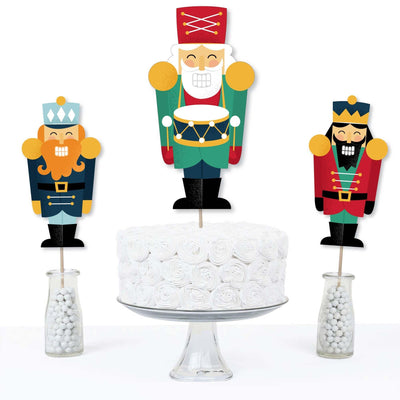 Christmas Nutcracker - Holiday Party Centerpiece Sticks - Table Toppers - Set of 15