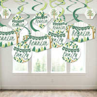 Family Tree Reunion - Family Gathering Party Hanging Decor - Party Decoration Swirls - Set of 40