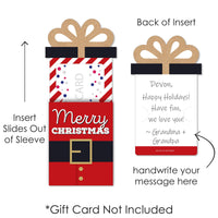 Jolly Santa Claus - Christmas Party Money and Gift Card Sleeves - Nifty Gifty Card Holders - Set of 8