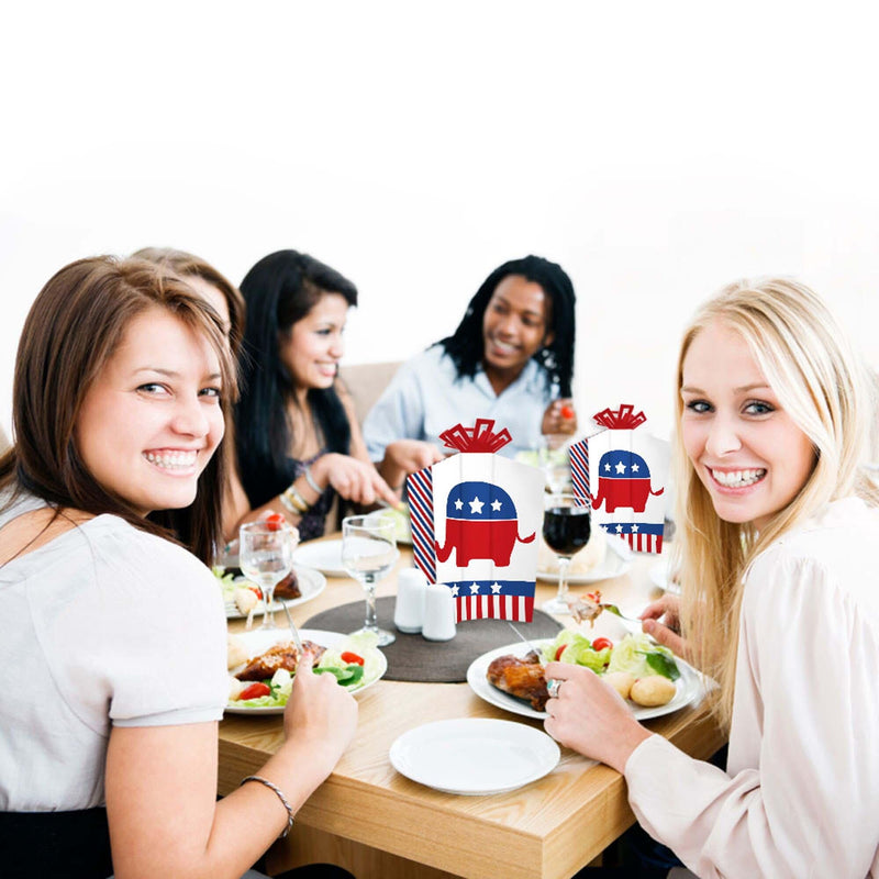 Republican Election - Table Decorations - Political Party Fold and Flare Centerpieces - 10 Count