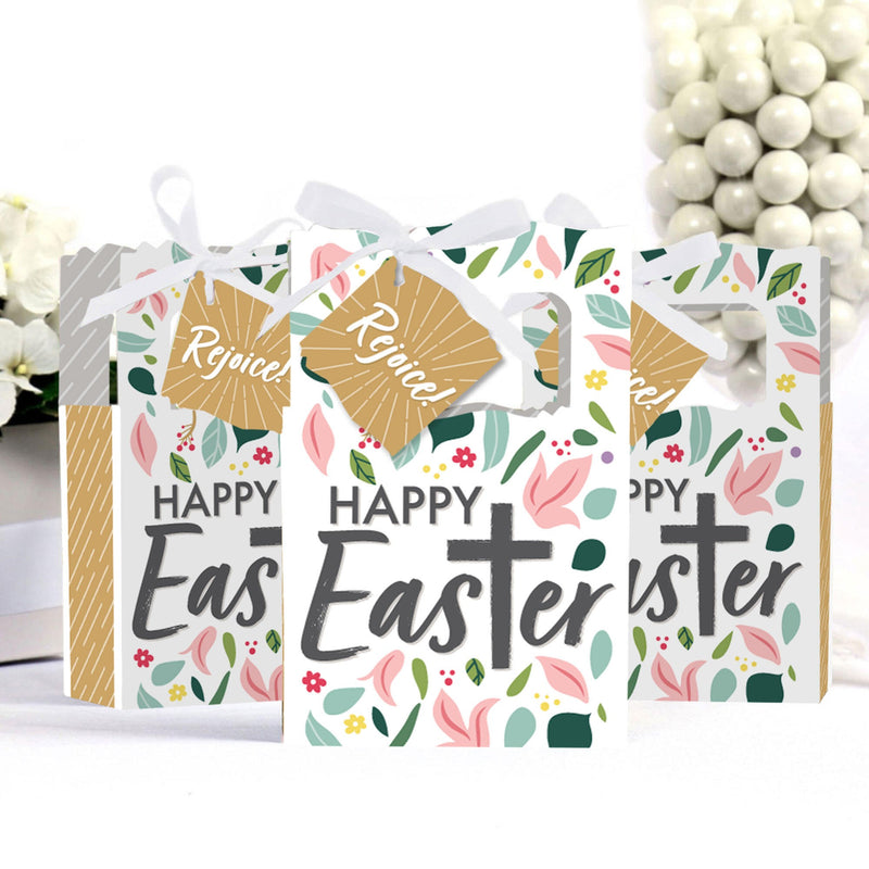 Religious Easter - Christian Holiday Party Favor Boxes - Set of 12