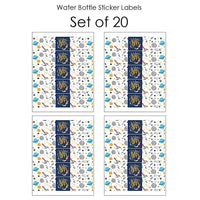 Blast Off to Outer Space - Rocket Ship Baby Shower or Birthday Party Water Bottle Sticker Labels - Set of 20