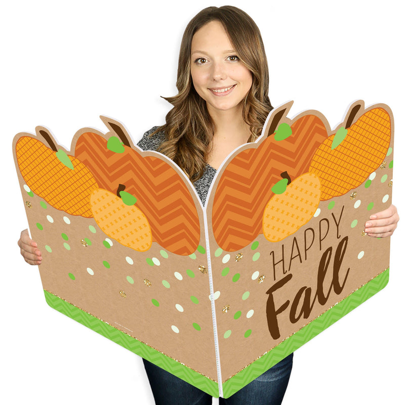 Pumpkin Patch - Fall, Halloween or Thanksgiving Giant Greeting Card - Big Shaped Jumborific Card - 16.5 x 22 inches