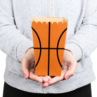 Nothin' but Net - Basketball - Baby Shower or Birthday Party Favor Popcorn Treat Boxes - Set of 12