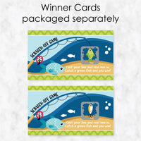 Let's Go Fishing - Fish Themed Party or Birthday Party Game Scratch Off Cards - 22 Count