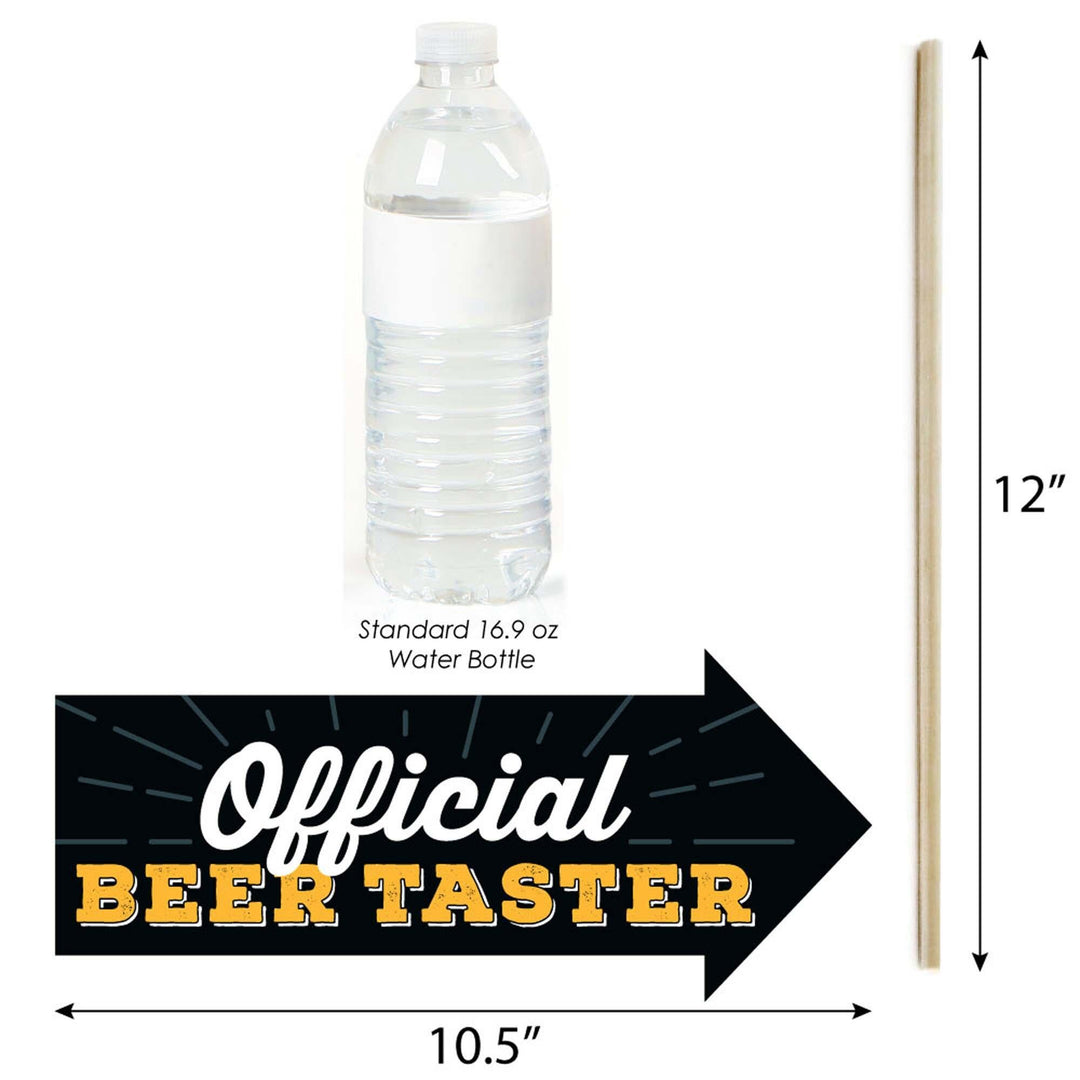 Funny Cheers and Beers to 40 Years - 40th Birthday Party Photo Booth Props Kit - 10 Piece