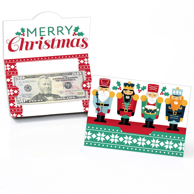 Christmas Nutcracker - Holiday Party Money and Gift Card Holders - Set of 8