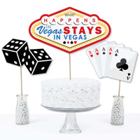 Las Vegas - Casino Party Centerpiece Sticks - Table Toppers - Set of 15