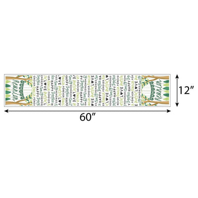 Family Tree Reunion - Petite Family Gathering Party Paper Table Runner - 12" x 60"