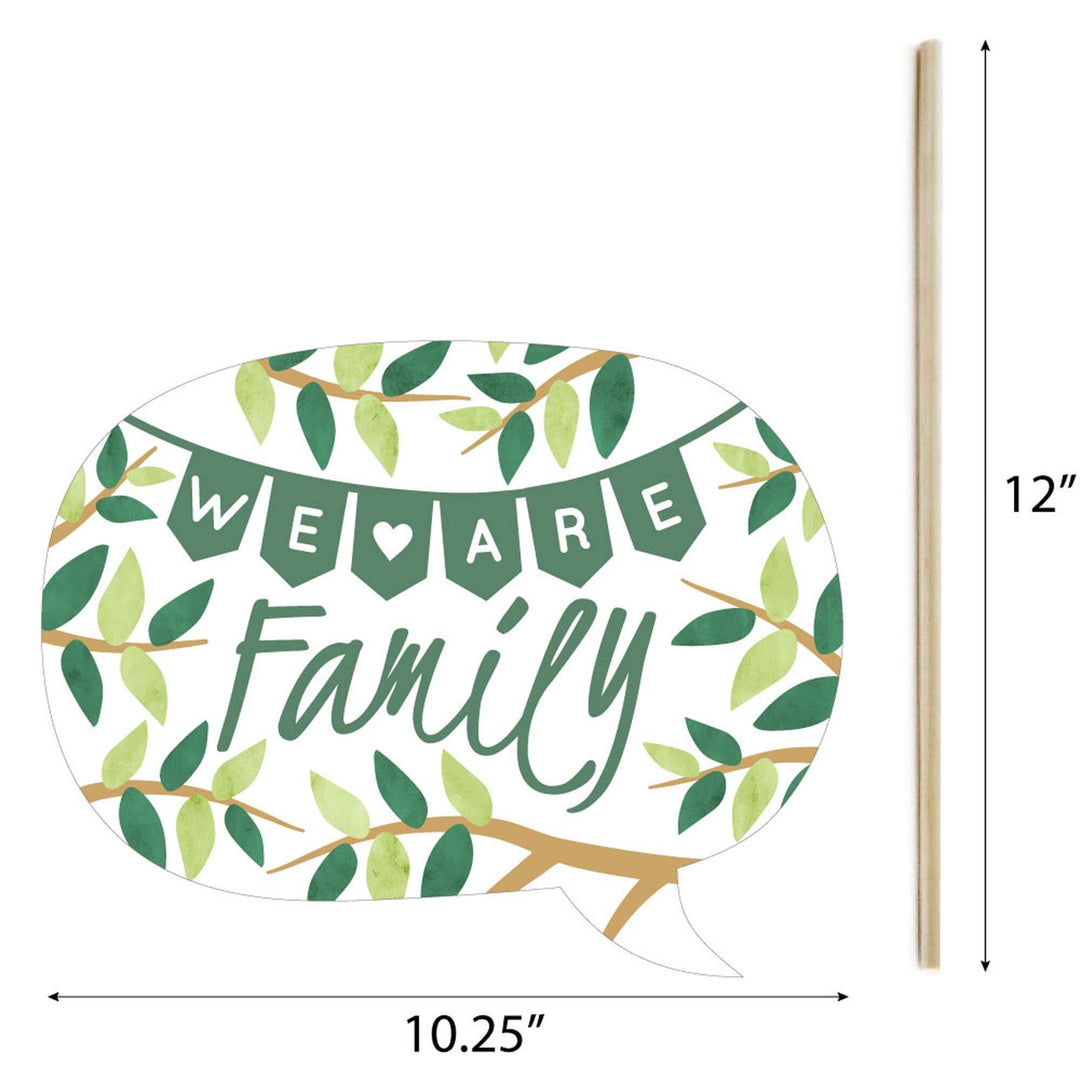 Family Tree Reunion - Family Gathering Party Photo Booth Props Kit - 20 Count