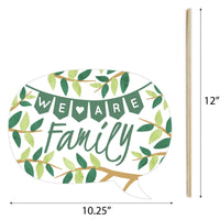 Family Tree Reunion - Family Gathering Party Photo Booth Props Kit - 20 Count