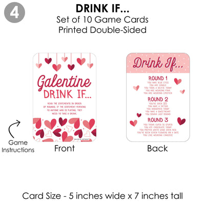 Happy Galentine's Day - 4 Valentine's Day Party Games - 10 Cards Each - Gamerific Bundle