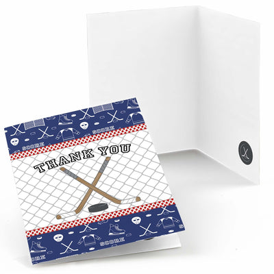 Shoots & Scores! - Hockey - Party Thank You Cards - 8 ct