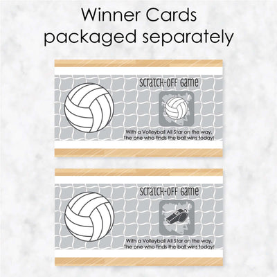 Bump, Set, Spike - Volleyball - Party Game Scratch Off Cards - 22 ct
