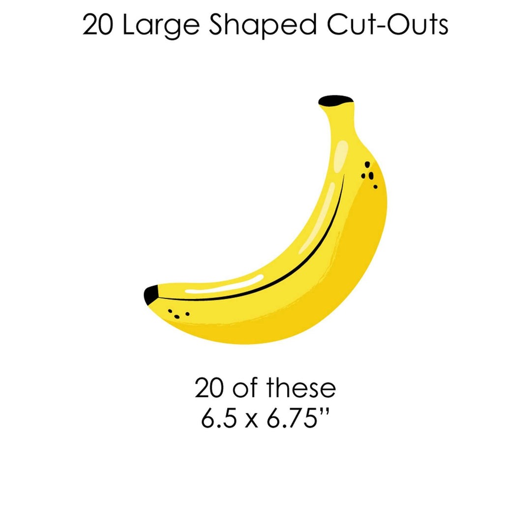 Let's Go Bananas - Tropical Party DIY Decorations - Clothespin Garland Banner - 44 Pieces