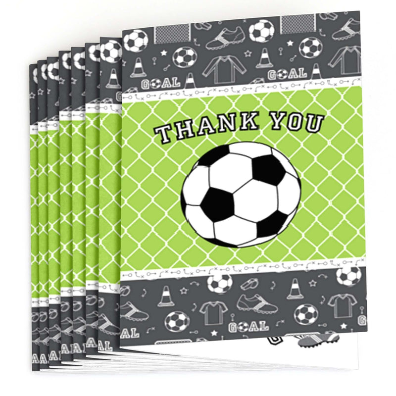 GOAAAL! - Soccer - Party Thank You Cards - 8 ct