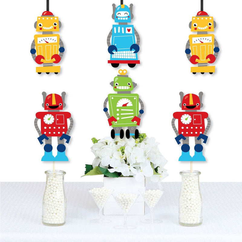 Gear Up Robots - Decorations DIY Birthday Party or Baby Shower Essentials - Set of 20