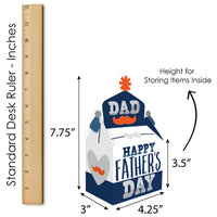 Happy Father's Day - Treat Box Party Favors - We Love Dad Party Goodie Gable Boxes - Set of 12