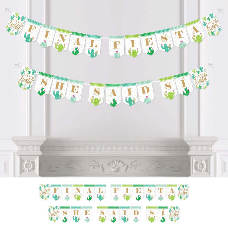 Final Fiesta - Last Fiesta Bachelorette Party Bunting Banner and Decorations