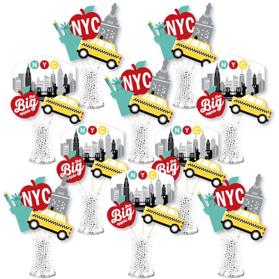 NYC Cityscape - New York City Party Centerpiece Sticks - Showstopper Table Toppers - 35 Pieces
