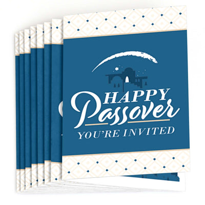 Happy Passover - Fill In Pesach Jewish Holiday Party Invitations - 8 ct