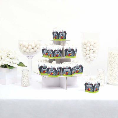 Calling All Knights and Dragons - Party Mini Favor Boxes - Medieval Party or Birthday Party Treat Candy Boxes - Set of 12