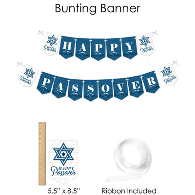 Happy Passover - Pesach Jewish Holiday Party Supplies - Banner Decoration Kit - Fundle Bundle