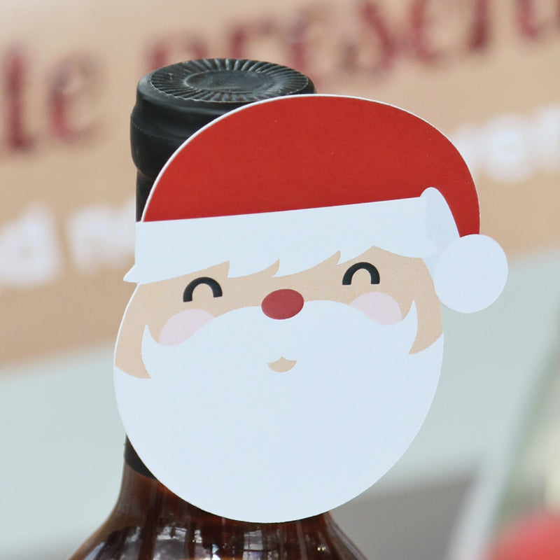 Jolly Santa Claus - DIY Shaped Christmas Party Paper Cut-Outs - 24 ct
