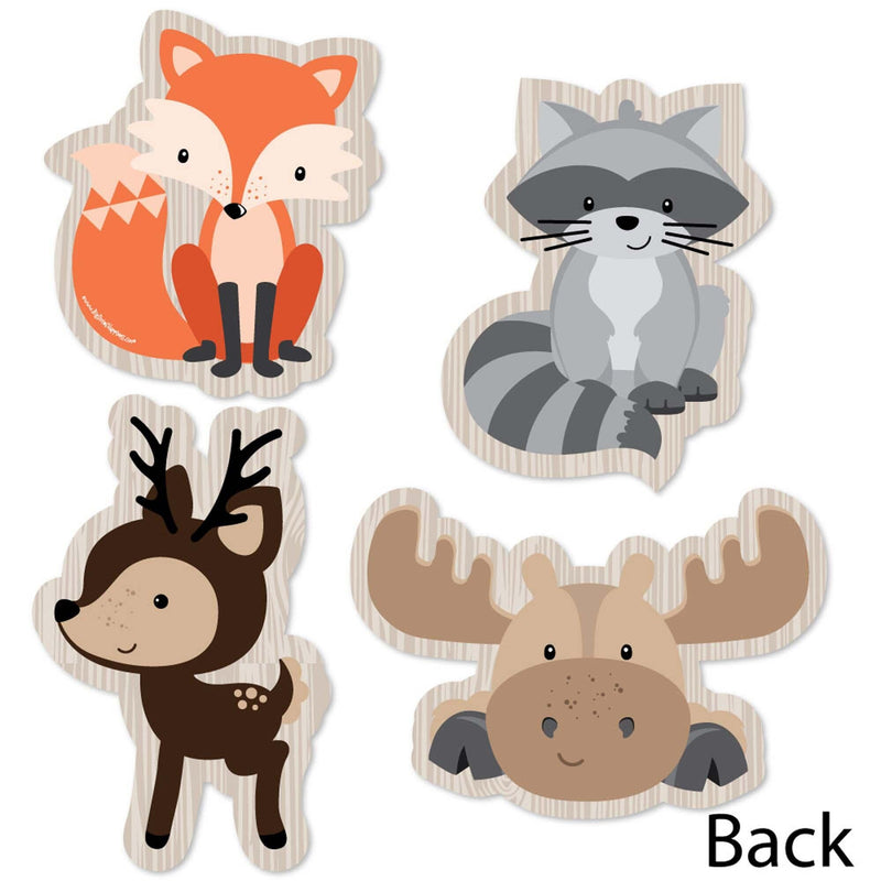 Woodland Creatures - Animal Shaped Decorations - DIY Baby Shower or Birthday Party Essentials - Set of 20