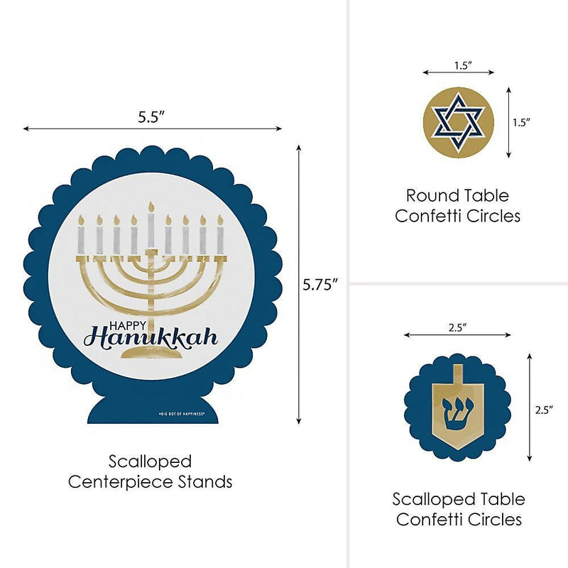 Happy Hanukkah - Chanukah Centerpiece and Table Decoration Kit