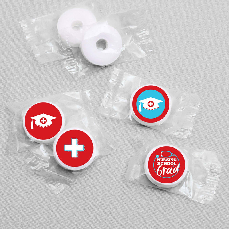 Nurse Graduation - Round Candy Labels Medical Nursing Graduation Party Favors - Fits Hershey&