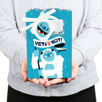 Yeti to Party - Abominable Snowman Party or Birthday Party Favor Boxes - Set of 12