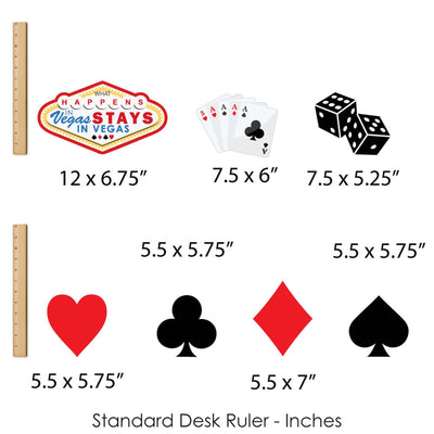 Las Vegas - Casino Party Centerpiece Sticks - Showstopper Table Toppers - 35 Pieces