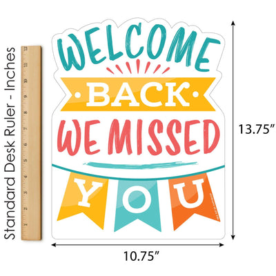 Welcome Back - Outdoor Lawn Sign - We Missed You Yard Sign - 1 Piece