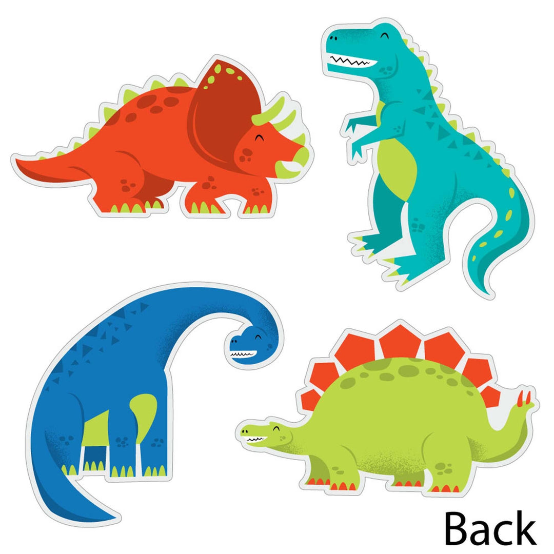 Roar Dinosaur - Trex, Triceratops, Stegosaurus and Brontosaurus Decorations DIY Dino Mite Baby Shower or Birthday Party Essentials - Set of 20