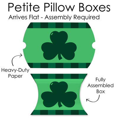 St. Patrick's Day - Favor Gift Boxes - Saint Patty's Day Party Petite Pillow Boxes - Set of 20