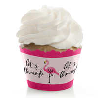 Pink Flamingo - Party Decorations - Party Cupcake Wrappers - Set of 12