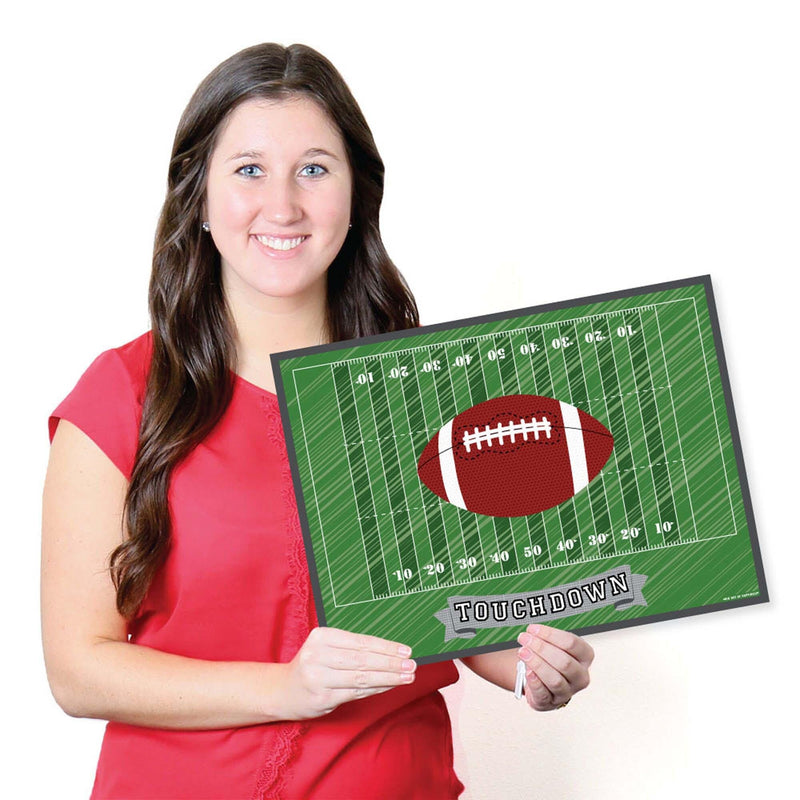 End Zone - Football - Paper Birthday Party Coloring Sheets - Activity Placemats - Set of 16