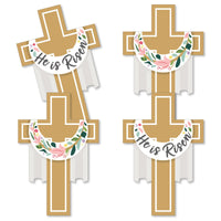 Religious Easter - Cross Decorations DIY Christian Holiday Party Essentials - Set of 20
